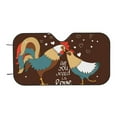 thumbnail image 7 of Balery Rooster And Chicken Windshield Sun Shade, Car Front Window Sunshade Cover ,Automotive Interior Portected Blocks Uv Rays For Car Pickup Truck Suv Accessories- Medium, 7 of 7