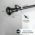 thumbnail image 4 of Mainstays 30-84 in. Irvington Adjustable Decorative Window Curtain Rod, 3/4 in. Diameter, 4 of 10