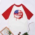 thumbnail image 1 of Chandails Snoarin pour Hommes, Mode Décontractée, Patchwork, Col Rond, Chandail à Enfiler, T-Shirt Imprimé, Manches Courtes, Hauts, Chandails du 4 Juillet pour Hommes en Liquidation, 1 of 5