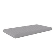 DHP Value 6 Inch Thermobonded Polyester Filled Quilted Top Bunk Bed Mattress, Twin, Gray