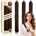 thumbnail image 1 of wonima02 Overnight Heatless Hair Curler, Upgraded with Hair Pad Grippers Satin Jumbo Flexi Blowout Curls Rods, 3pcs No-Heat Styling Tools Curling Rod to Sleep in for All Hair Types - Brown, 1 of 1