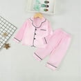 thumbnail image 2 of Timegard Toddler Baby Clothes Boy Girls 2 Piece Pajamas Outfits Sleepwear Comfy Satin Shirts Pants, 2 of 3
