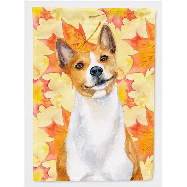 Carolines Treasures BB9953GF Basenji Fall Flag - Garden Size