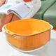 thumbnail image 1 of Cesta de Drenaje Multifuncional Lavabo Colador Cuenco Colador de Tazón de Lavado Duradero con para Preparar Alimentos Ensalad Amarillo perfecl Tazón de colador de cocina, 1 of 8