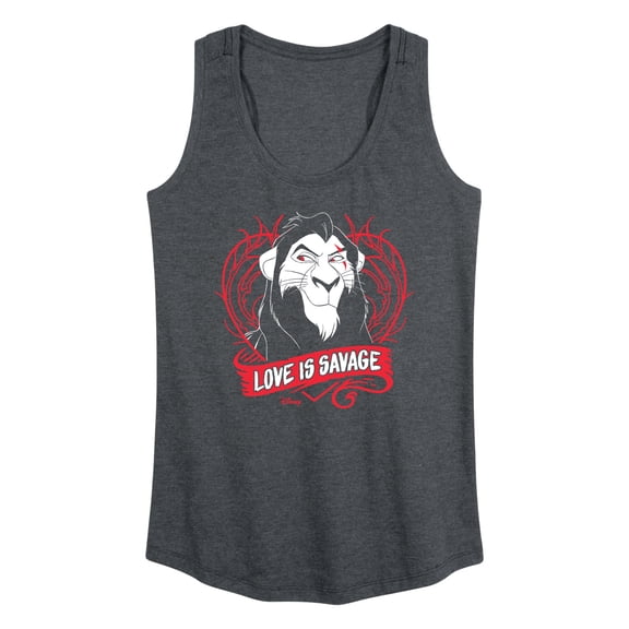 Disney Villains - Love Is Savage - Women's Racerback Tank Top