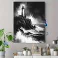 thumbnail image 4 of Qisvanset Framed Canvas Wall Art, 12x16 Inch Lighthouse Bible Sketch Religious Home Decor, 4 of 5