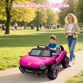 thumbnail image 3 of 12V Licensed Volkswagen Beetle Kids Ride-On Car with Remote Control & LED Lights, 3 of 7