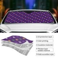 thumbnail image 4 of Kdxio Purple Mardi Gras Print Front Windshield Sun Shade,Folding Auto Sunshade for Car Truck SUV-Medium, 4 of 7