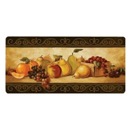 Apache Cushion Comfort 60-122-0354-02000042 Gourmet Fruit Kitchen Mat - 20 x 42 in.