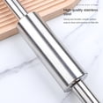thumbnail image 3 of Stainless Steel Rolling Pin, Metallic-43cm-Rolling Pin for Baking | Stainless Steel Rolling Pin | Smooth Light Weight Non-Stick, 3 of 5