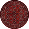 thumbnail image 1 of 21056 Tapis d'Art 5 Pi. Collection Arbor Tapis Rond Tissé Anatolia, Rouge, 1 of 1
