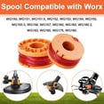 thumbnail image 3 of Flexible Trimmer Line for Worx, ABS Spool Replacement Spools, 3PCS Suitable for Multiple String Trimmer Models, 3 of 7