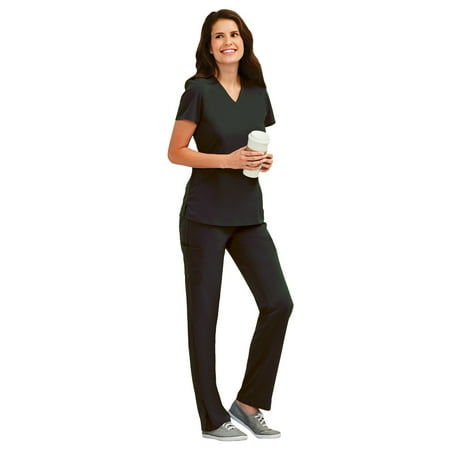 

Maevn Pure Women s Modern V-Neck Top & Modern Yoga Pant Scrub Set