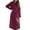 Red, variant on Breezora Womens Fall Winter Notched Lapel Tie Waist Wool Blend Long Coat Jacket with Pockets L Size Black