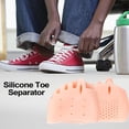 thumbnail image 5 of Ksruee Foot Toe Separator Silicone Foot Finger Separator Five-Hole Design Correction Tool for Gym Travel Business Trip and Home brilliant, 5 of 9