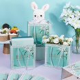 thumbnail image 4 of 24 Pcs Gift Bags with Handles 2.8x5.5x5.9inch Kraft Paper Gift Bags with Best Wishes To You Words Party Favor Bags Reusable Gift Bags for Business Shopping Wedding Birthday Party Turquoise, 4 of 9