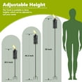 thumbnail image 2 of 6-Pack Upgraded Home Garden Torch, Black Outdoor Metal Torch Garden Décor, 59-Inch Citronella Torches with 3-Prong Grounded Stake, Light Torches for Party Patio Pathway (More Stable), 2 of 14