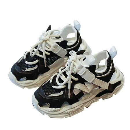 

TENSUNNYD Kids Jogger Sneakers Little Child Boys Girls Shoes Breathable Toddler Fashion Baby Walking Athletic Sports Tennis Single Mesh Running Casual For Big Boys 10Y-10.5Y