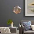 thumbnail image 2 of Modern Contemporary Urban Design Living Lounge Kitchen Room Chandelier Pendant Ceiling Light Fixture, Glass, Clear Silver, 2 of 5