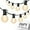 25FT-Frosted-Black, variant on 25FT G40 LED Frosted Outdoor String Lights, Globe String Lights with 27 Edison Shatterproof Bulbs(2 Spare), Decorative Lights for Bedroom Bistro Café Wedding, Warm White, Green Wire