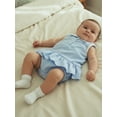 thumbnail image 4 of BemeyourBBs Newborn Baby Girls Summer Clothes Cute 2 Pieces Plaid Gingham Outfit Infant Collar Button Down Ruffle Tank Tops with Bubble Shorts Set, 4 of 9