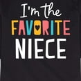 thumbnail image 3 of Instant Message - I'm The Favorite Niece - Toddler And Youth Long Sleeve Graphic T-Shirt, 3 of 6