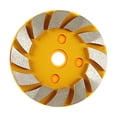 thumbnail image 2 of Copa de diamante para amolar hormigón, disco de amolar, disco de corte en hilera, accesorios de amolado para roca, mármol, granito y cemento. amarillo, 2 of 9