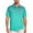 Green, variant on NOLDARES Mens Ribbed Polo Shirt Textured Knit Short Sleeve Casual Golf Beach Vacation Tops(Mint Green,2XL)