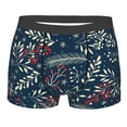 thumbnail image 5 of Uemuo Merry Christmas Winter Leaves Snowflakes Pattern Men's Boxer Briefs,Trunk Anti-Chafing,Comfortable, Durable, and Stylish Underwear-Small, 5 of 9