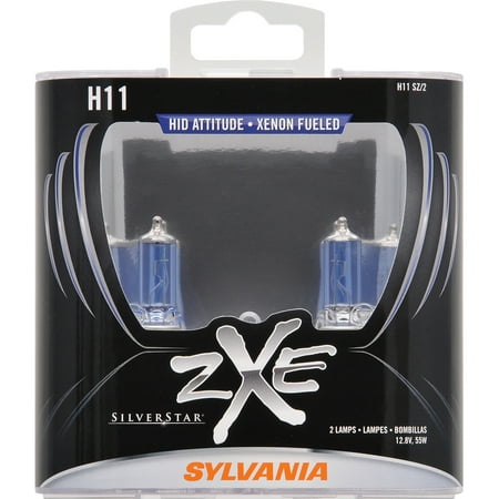 SYLVANIA H11 SilverStar zXe Halogen Headlight Bulb, Pack of