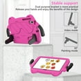 thumbnail image 3 of Dteck Case for Lenovo Tab M10 Plus 10.6 Inch 3rd Generation 2022, TB-125F/TB-128F Protective Case for Kids, Child Proof EVA Shockproof Shell with Foldable Stand Handle Grip for Everyday Use,Rose, 3 of 7