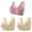 Multicolor#01, variant on 3 Pack Daisy Bras for Women Seniors, Front Closure Full Coverage Bra Underwear Front Snap High Support Wireless Bralette(Multicolor#01,X-Large)