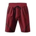 thumbnail image 6 of Mgmyaa Mens Summer Shorts Elastic Waist Casual Sports with Zipper Pockets, 6 of 8