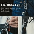 thumbnail image 7 of Key Unity Titanium Carabiner Keychain Clip, 2 inch Beer Bottle Opener Key Holder Multitool, Car Keys Keychain for Men Women KM06, 7 of 7