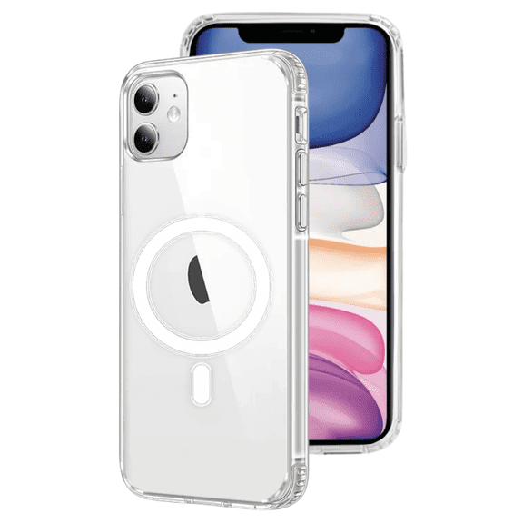 Qixxronics for iPhone 11 Magnetic Case Shockproof Phone Cover Compatible with Wireless Charging for iPhone 11