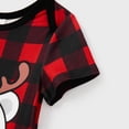 thumbnail image 5 of Conjuntos de pijamas navideños a juego para toda la familia, camiseta de manga corta con oso y pantalones cortos a cuadros, 5 of 5
