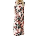 thumbnail image 1 of Tralilbee Nouvelles Robes Maxi Boho pour Femmes Grande Taille, Robes de Plage à Imprimé Floral, Robes Longues de Soirée, Robes de Soleil, Voyage, Fête, 1 of 4