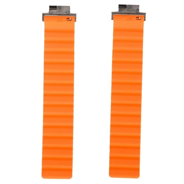 Correa magnética ajustable de silicona suave y transpirable para Amazfit Verge Lite, color negro y naranja.
