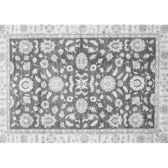 Ahgly Company Indoor Rectangle Oriental Gray Traditional Area Rugs, 2' x 4'