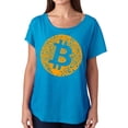 thumbnail image 1 of Women's Loose Fit Dolman Cut Word Art Shirt - Bitcoin, 1 of 2