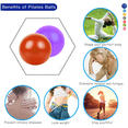 thumbnail image 4 of Mini Exercise Ball, Yoga Ball，Pilates Ball , Core Training and Physical Therapy, Improves Balance, 4 of 5