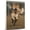 Akita, variant on Norwegian Buhund Vintage Dog Lacrosse Canvas – Artistic Sports, Norwegian Buhund Dog with Lacrosse Stretched Canvas Size 8x12 Wall Print for Bedroom, Living Room, Office