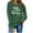 Army Green, variant on Women's Fashion Long Sleeve Round Neck T-Shirt Printing Loose Blouse Hoodless Sweatshirts Pink S