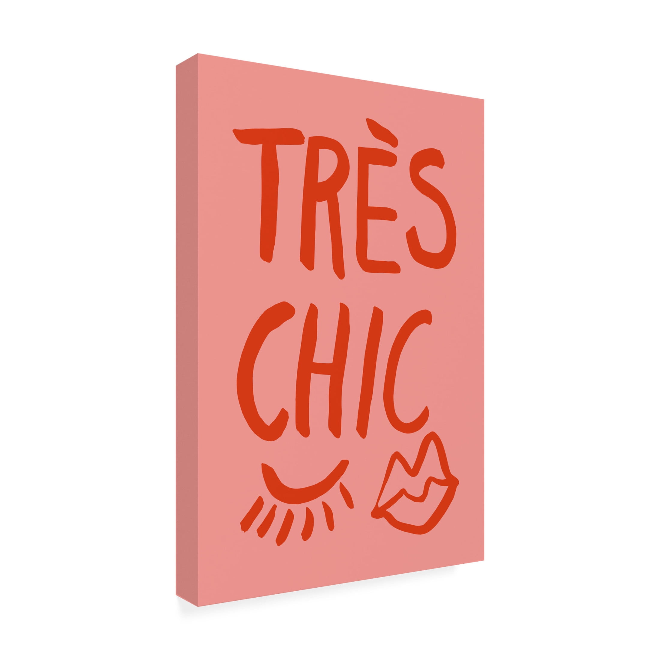 Canvas Wall Art - Pictufy Studio 'Traus Chic Pink' Wall Art for Living Room, Bedroom, or Office Décor by Trademark Fine Art - 12 x 19 Inches