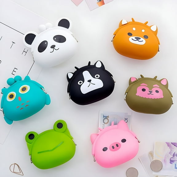GASTROPOD Animal Mini Soft Coin Purse Silicone Kids Gift