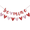 A style1, variant on Meitianfacai Valentines Day Heart Hanging String Garlands - Valentines Day Decorations - Valentine's Day Party Decorations Supplies - Valentines Pink Red Heart Garland Decorations