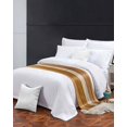 thumbnail image 2 of Bed Runner Scarf Twin Size, Farmhouse Yellow Brown Stain Bed Runners & Scarves for Foot of Beds, Vintage Wooden Striped Decorative Bedding Runner Scarf for Hotel Home Bedroom 71 x20 Inch, 2 of 6