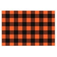 thumbnail image 6 of HVEST Orange and Black Checkered Kitchen Rug Mat - Halloween Geometric Plaid Washable Non-Slip Cushioned Floor Mat, Waterproof Comfort Mats for Kitchen Sink, Laundry, Office, 23.6"x15.7", 6 of 7