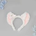 thumbnail image 4 of Lovely Cats Ear Hairband Halloween Cosplay Headpiece Fashionable Women Hairband for Halloween and Festivals white powder, 4 of 4