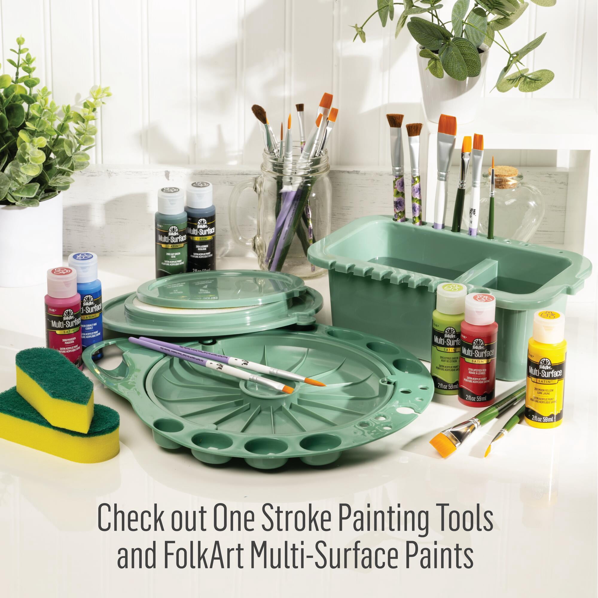 FolkArt One Stroke Signature Collection Paint Brush Set, 13 Piece